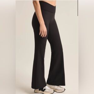Z Supply Active Flare Leggings Black High Rise XS